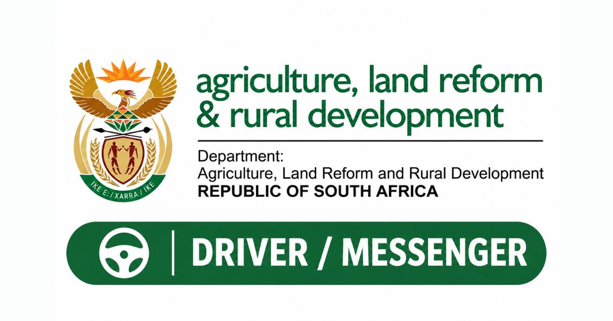 DPSA POST 36/59: Exciting Driver and Messenger Job